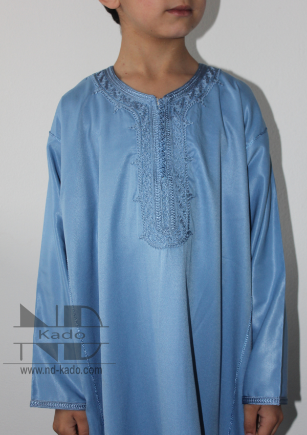 Kind kandora blauw - Afbeelding 3