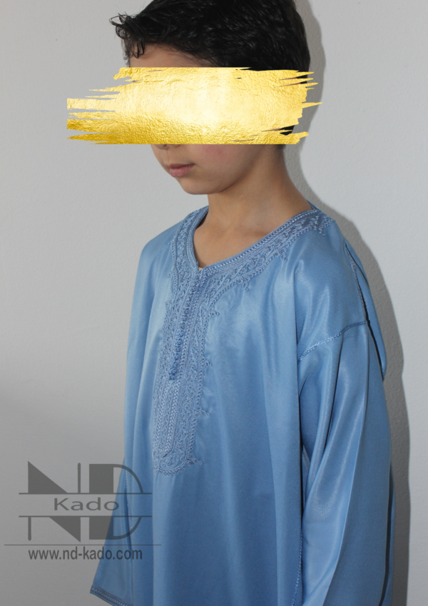 Kind kandora blauw - Afbeelding 2