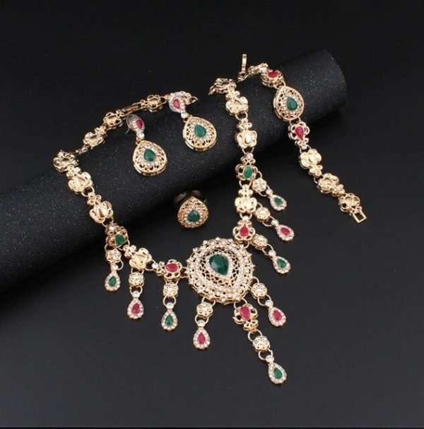 Chic groen/rode sieraden - Afbeelding 4