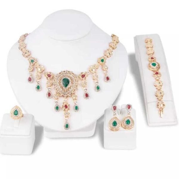 Chic groen/rode sieraden - Afbeelding 2