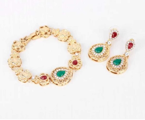 Chic groen/rode sieraden - Afbeelding 7