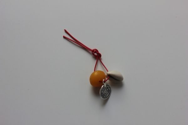Henna ring met oranje kraal - Afbeelding 2