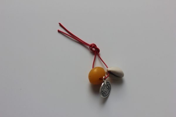 Henna ring met oranje kraal - Afbeelding 3