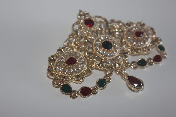 Broche groen/rode - Afbeelding 2