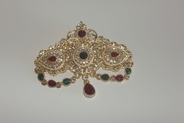 Broche groen/rode - Afbeelding 4
