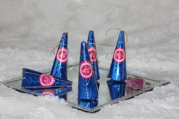 Mini suikerkegel blauw (8cm) - Afbeelding 4