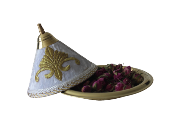 Goud fluweel tajine - Afbeelding 4