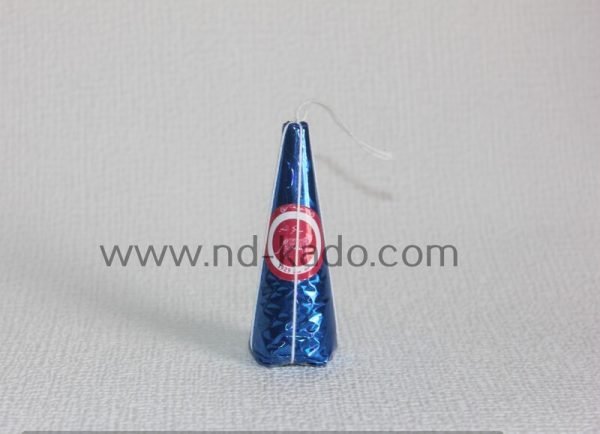 Mini suikerkegel blauw (8cm)