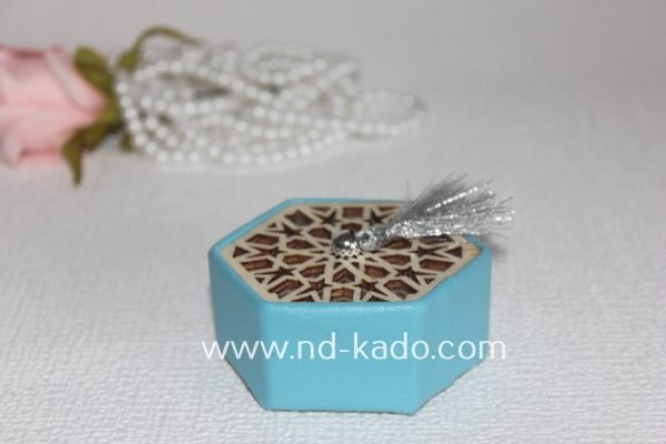 Blauw hout bakje - Afbeelding 2
