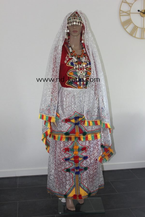 Amazigh outfit rode/wit - Afbeelding 5