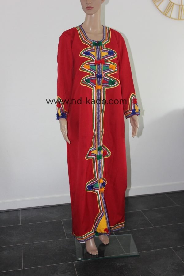 Amazigh outfit rode/wit - Afbeelding 7