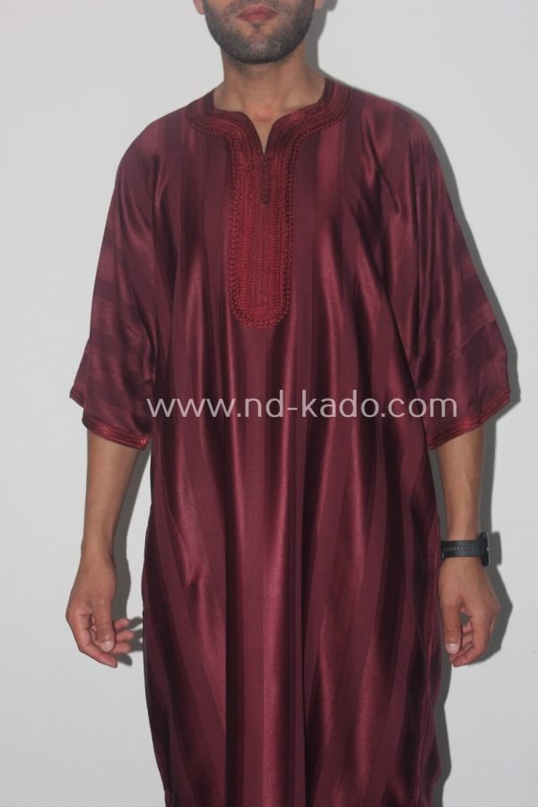 Kandora donker bordeaux - Afbeelding 3