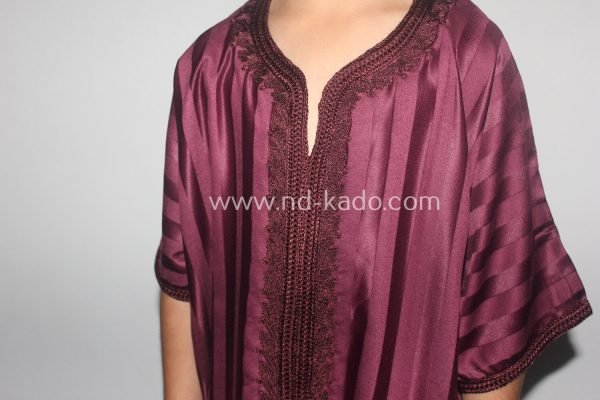 Kind kandora bordeaux - Afbeelding 2