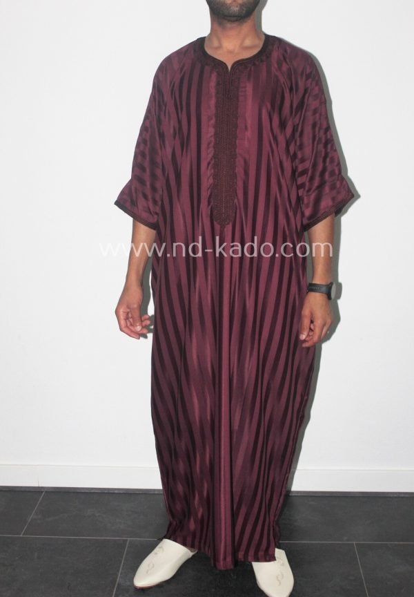 Kandora donker bordeaux - Afbeelding 3