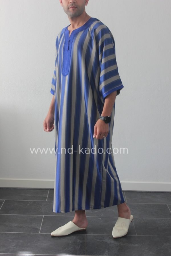 Kandora gestreept-blauw - Afbeelding 3