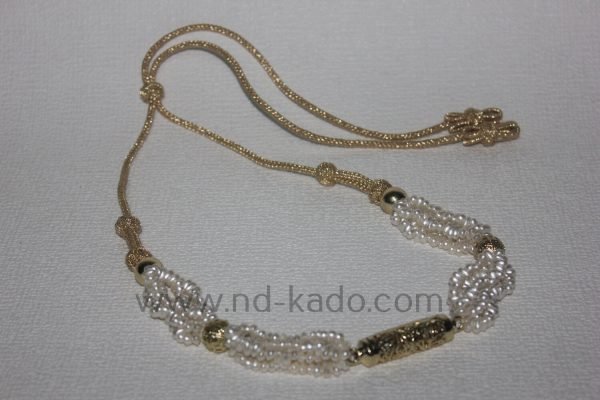 Kralenketting wit - Afbeelding 4