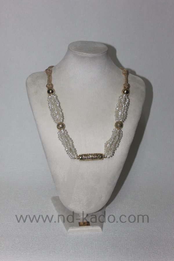 Kralenketting wit - Afbeelding 3