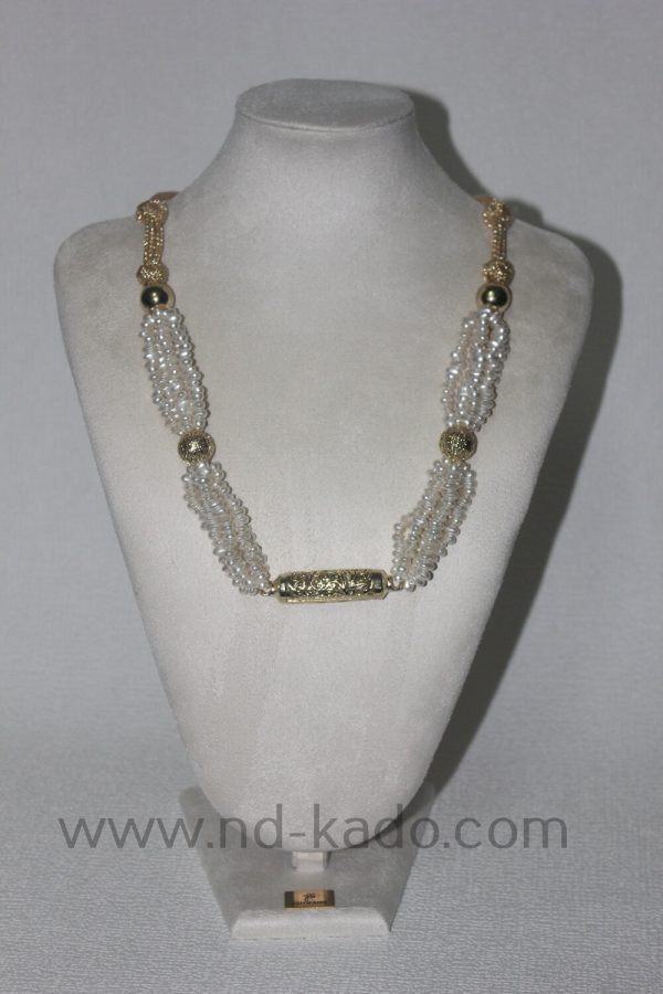 Kralenketting wit - Afbeelding 5