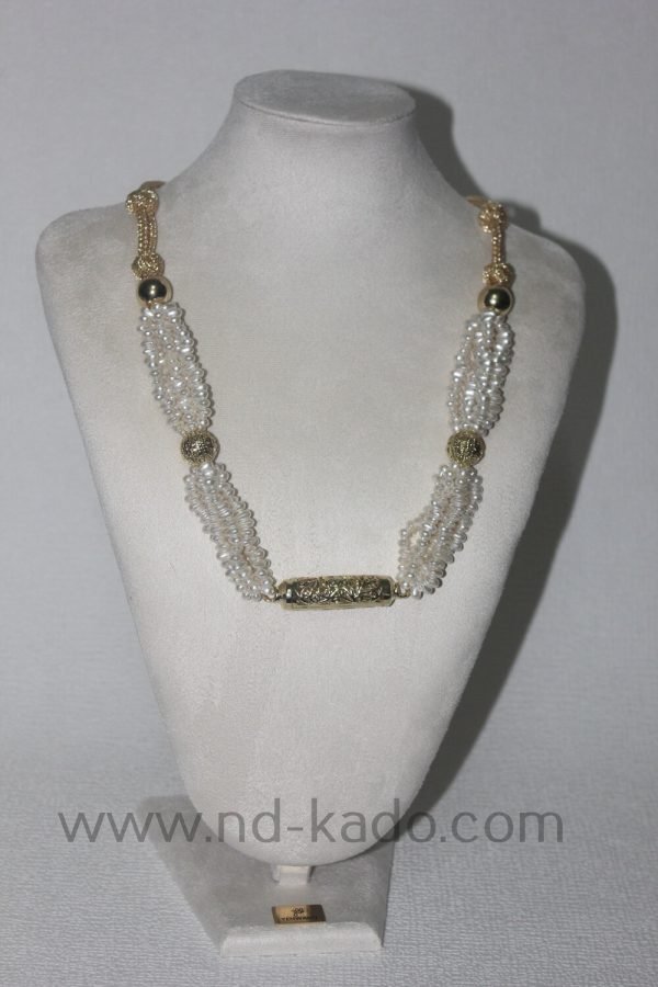 Kralenketting wit - Afbeelding 2