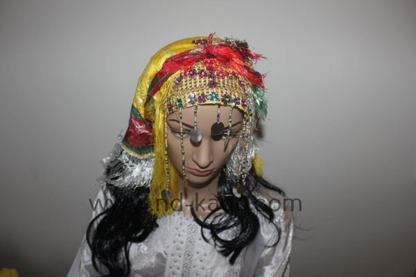 Geel traditionele hoofddoek - Afbeelding 3