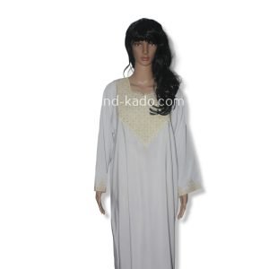 Henna jurk wit/goud