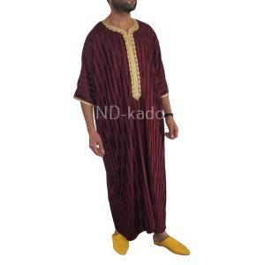 Kandora bordeaux/goud