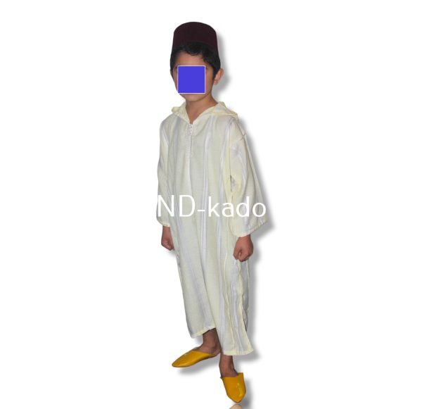 djellaba gebroken-wit - Afbeelding 2