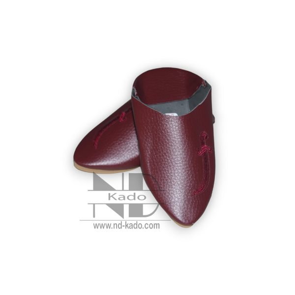 Kind babouche bordeaux - Afbeelding 2