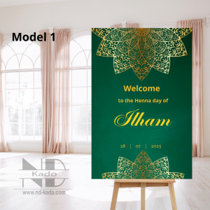 Groen henna design