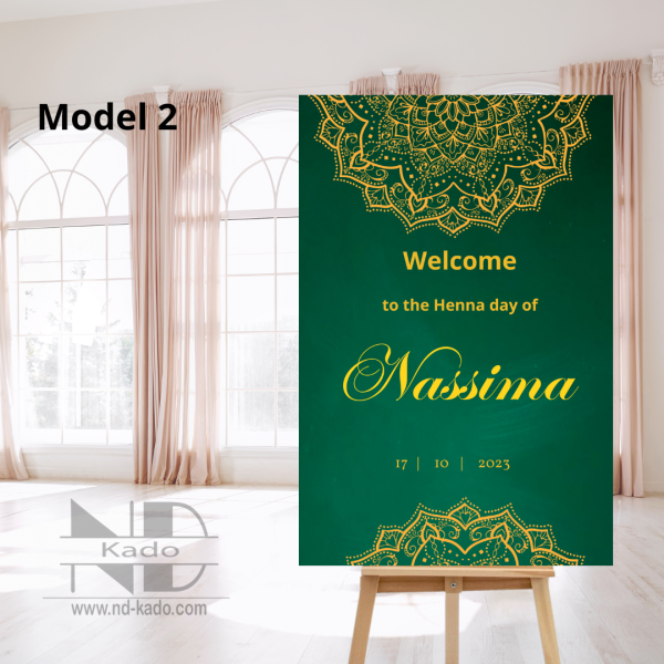 Groen henna design - Afbeelding 2