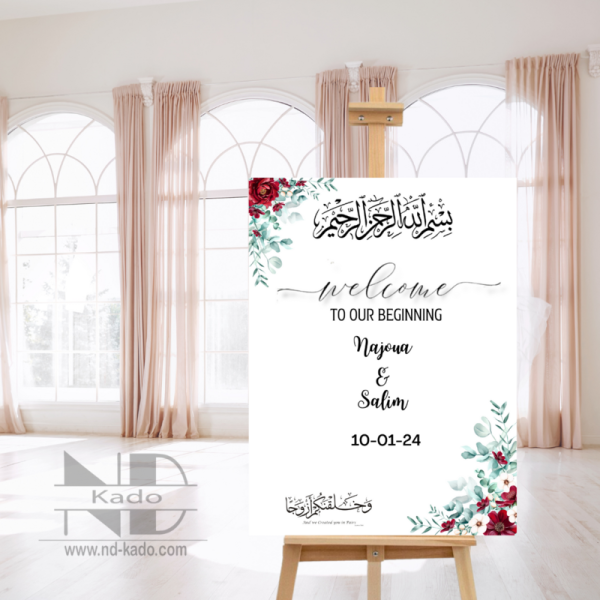 Welkomstbord designN003