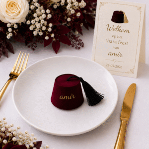 Mini bordeaux hoedje