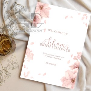 Tafelkaart- Flower design