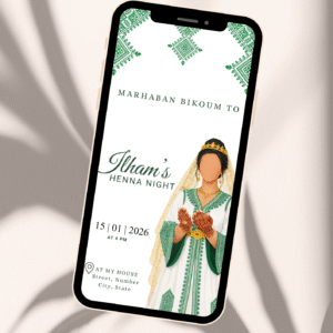 Digitale henna-uitnodiging