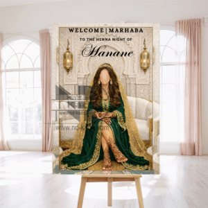 Welkomstbord- Traditional green