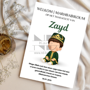 T'hara Tafelkaart groen jabador