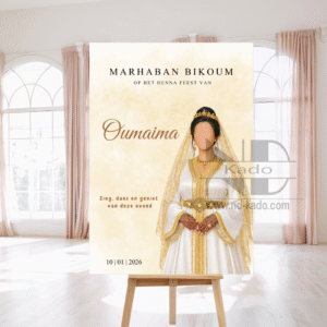 Welkomstbord- Henna dag