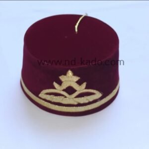 Geborduurd tarboush-Met goud naam