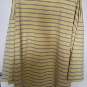 T-shirt Oversize rayée jaune